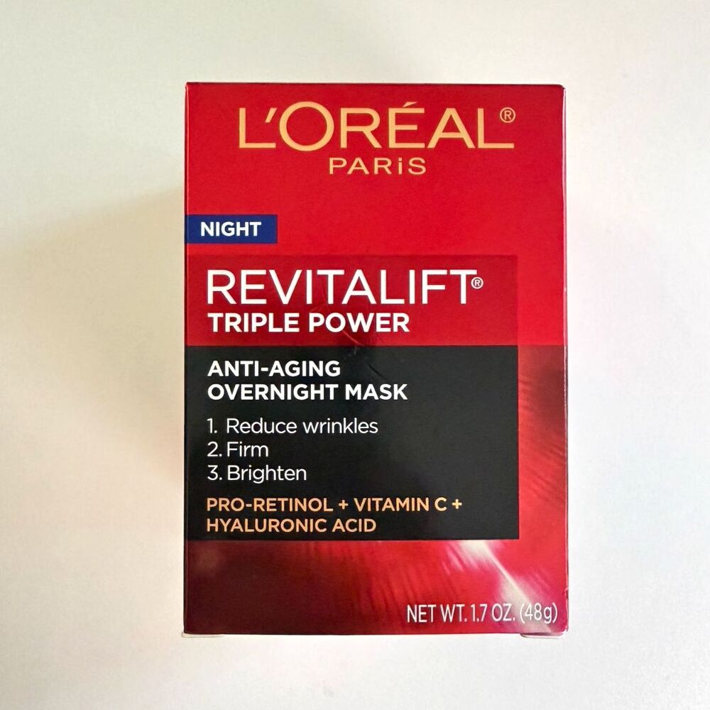 L'Oreal Revitalift Triple Power Anti Aging Overnight Mask 1.7 oz NEW